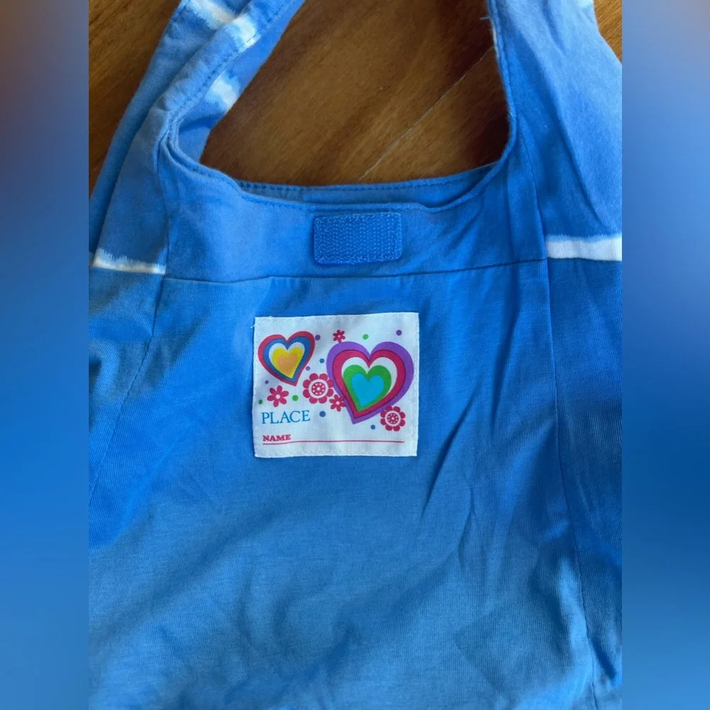 NWOT The CHILDREN'S PLACE Girls BLUE TOTE BAG Tie Dye